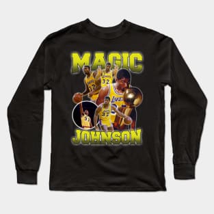 VINTAGE BOOTLEG MAGIC JOHNSON 90S Long Sleeve T-Shirt